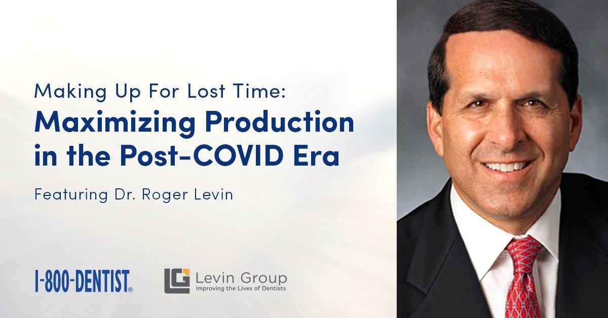 Dr. Roger Levin Headshot and Webinar Information: Making Up for Lost Time